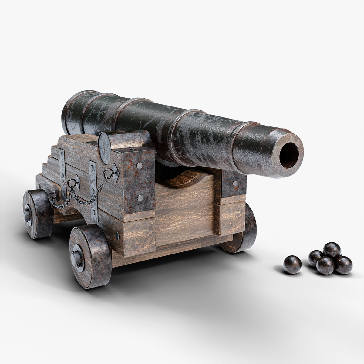 Medieval Cannon By Krmtrkgl 3docean